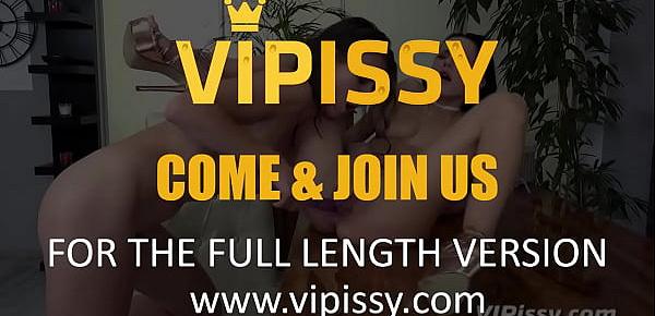  Vipissy - Pissing lesbians Nicol Love and Emilya Argan get soaked
